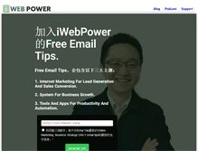 Tablet Screenshot of iwebpower.com